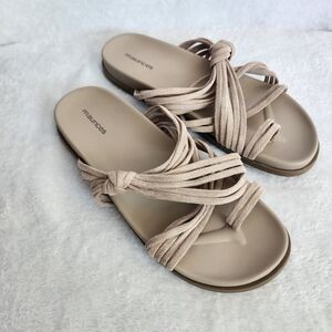 Maurices Size 8 Summer SuperCush Adele Strappy Sandal In Beige